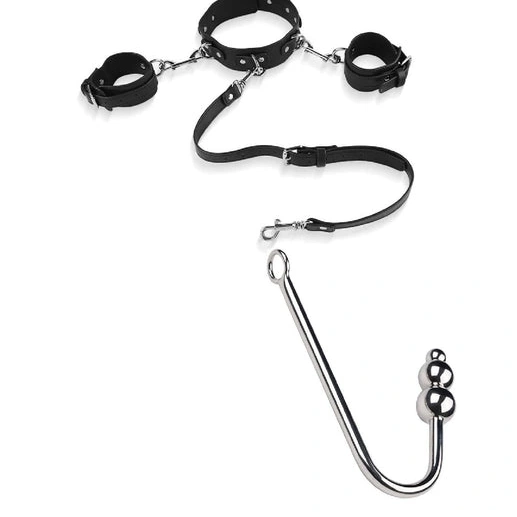 Anal Hooks Cuffs 5334 with Hook Elegant Collar Anal Beaded and 0812